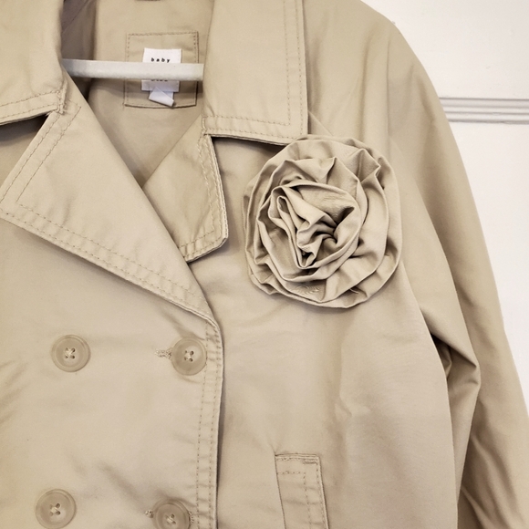 NWT Baby Gap Khaki Double-Breasted Peacoat - Picture 2 of 5